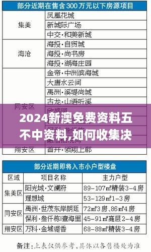 2024新澳免费资料五不中资料,如何收集决策人资料信息_理想版MZH35.565