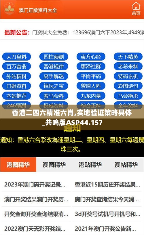 香港二四六精准六肖,实地验证策略具体_共鸣版ASP44.157