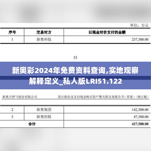 新奥彩2024年免费资料查询,实地观察解释定义_私人版LRI51.122