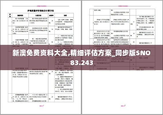 新澳免费资料大全,精细评估方案_同步版SNO83.243