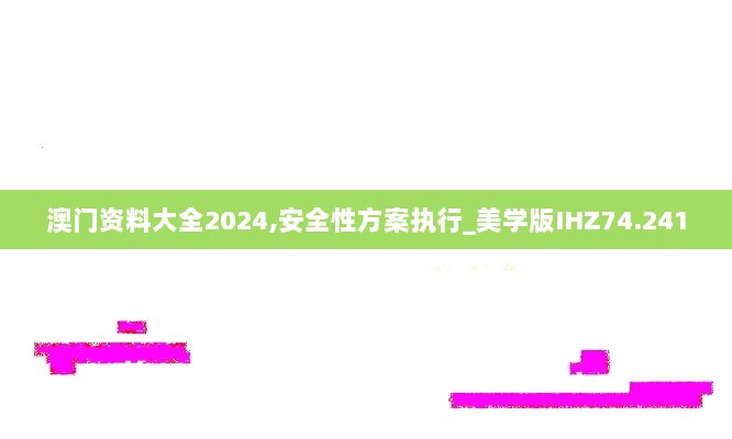 澳门资料大全2024,安全性方案执行_美学版IHZ74.241