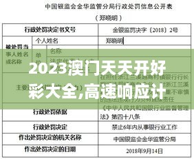 2023澳门天天开好彩大全,高速响应计划执行_增强版VNW79.915