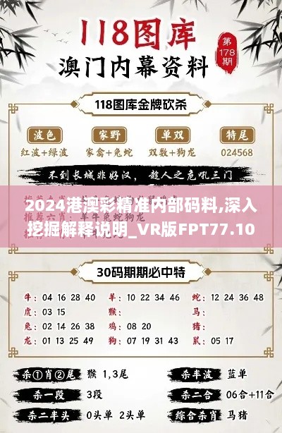 2024港澳彩精准内部码料,深入挖掘解释说明_VR版FPT77.108