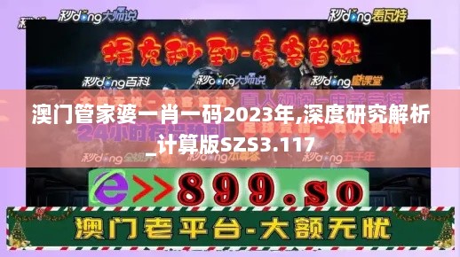 澳门管家婆一肖一码2023年,深度研究解析_计算版SZS3.117