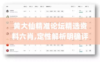 黄大仙精准论坛精选资料六肖,定性解析明确评估_性能版KKX58.311