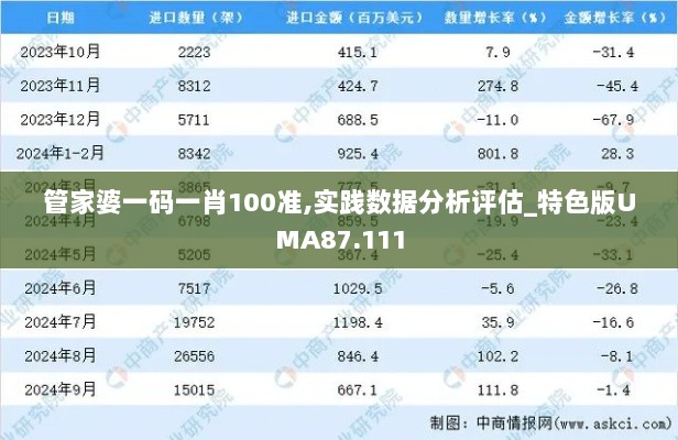 管家婆一码一肖100准,实践数据分析评估_特色版UMA87.111