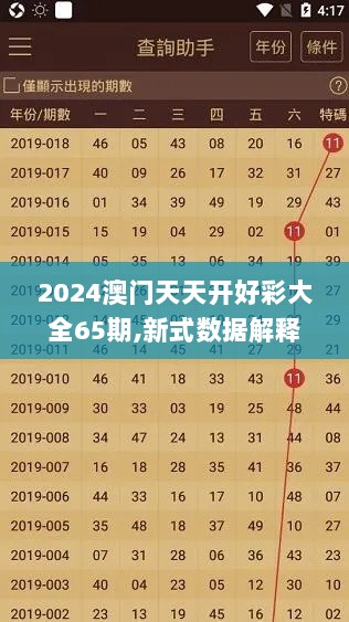 2024澳门天天开好彩大全65期,新式数据解释设想_HEQ5.508资源版