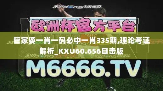 管家婆一肖一码必中一肖335期,理论考证解析_KXU60.656目击版