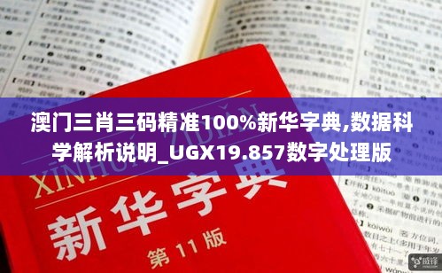 澳门三肖三码精准100%新华字典,数据科学解析说明_UGX19.857数字处理版