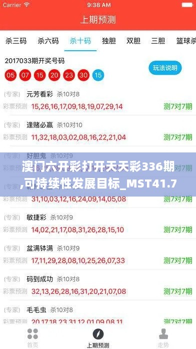 澳门六开彩打开天天彩336期,可持续性发展目标_MST41.756云端版