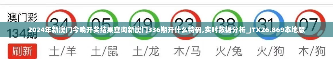 2024年新澳门今晚开奖结果查询新澳门336期开什么特码,实时数据分析_JTX26.869本地版