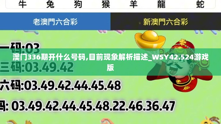 澳门336期开什么号码,目前现象解析描述_WSY42.524游戏版