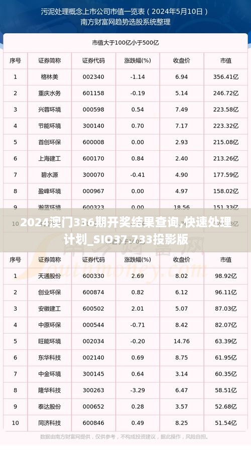 2024澳门336期开奖结果查询,快速处理计划_SIO37.733投影版