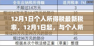 12月1日起，与新税率共舞，寻找内心平静的税收之旅