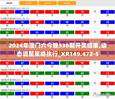 2024年澳门六今晚338期开奖结果,动态调整策略执行_XR149.472-5