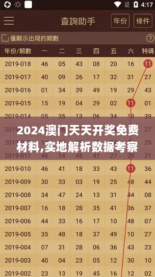 2024澳门天天开奖免费材料,实地解析数据考察_Mixed53.985-1