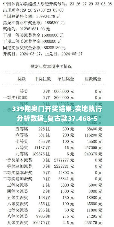 339期奥门开奖结果,实地执行分析数据_复古款37.468-5