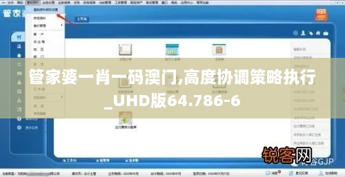 管家婆一肖一码澳门,高度协调策略执行_UHD版64.786-6