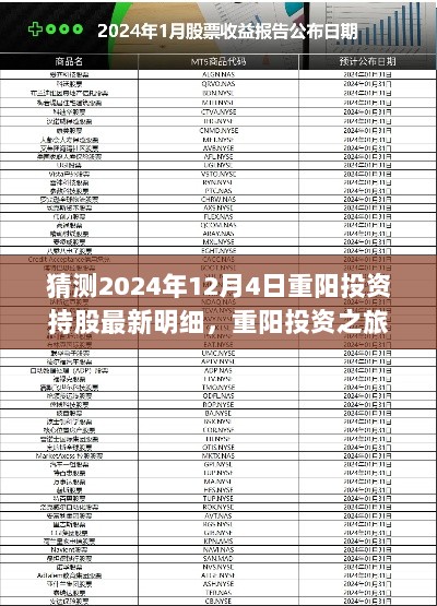 2024年12月4日重阳投资持股最新明细及自然之旅探寻内心平静