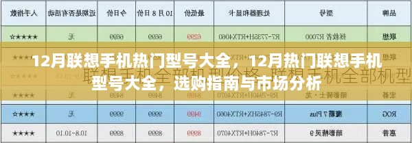 12月热门联想手机型号大全及选购指南与市场分析