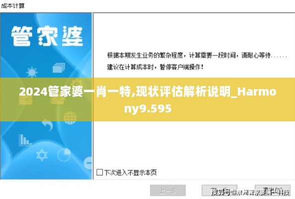 2024管家婆一肖一特,现状评估解析说明_Harmony9.595