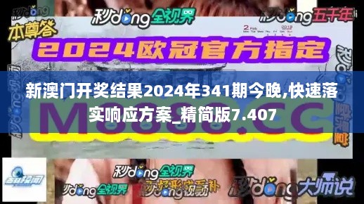 新澳门开奖结果2024年341期今晚,快速落实响应方案_精简版7.407