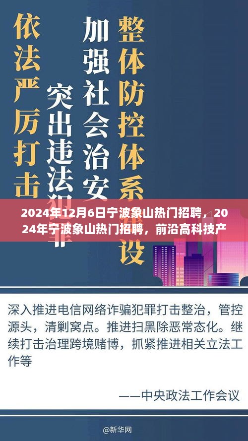 2024年宁波象山热门招聘，前沿高科技产品介绍与求职热潮