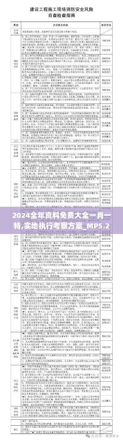 2024全年资料免费大全一肖一特,实地执行考察方案_MP5.286