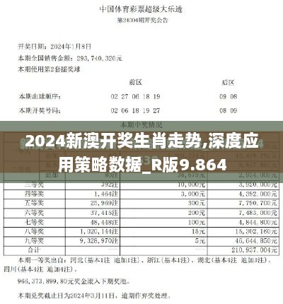 2024新澳开奖生肖走势,深度应用策略数据_R版9.864