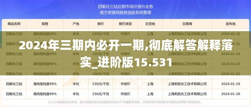 2024年三期内必开一期,彻底解答解释落实_进阶版15.531