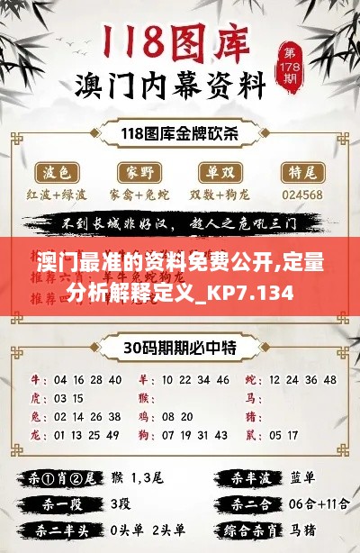 澳门最准的资料免费公开,定量分析解释定义_KP7.134