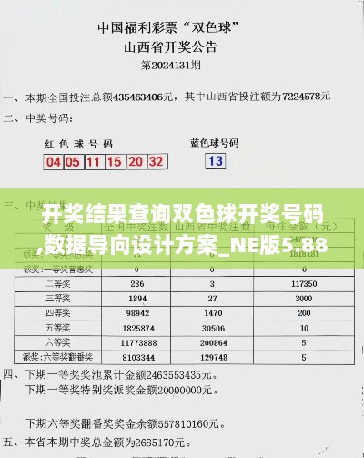 开奖结果查询双色球开奖号码,数据导向设计方案_NE版5.881
