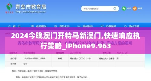 2024今晚澳门开特马新澳门,快速响应执行策略_iPhone9.963