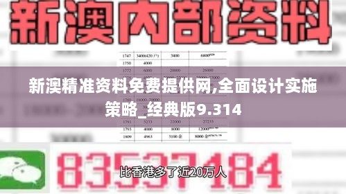 新澳精准资料免费提供网,全面设计实施策略_经典版9.314