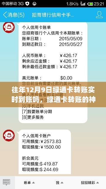 绿通卡转账，实时到账的神秘时刻与温馨的回忆之旅揭秘