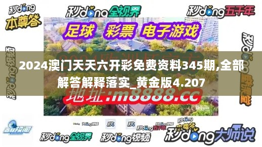 2024澳门天天六开彩免费资料345期,全部解答解释落实_黄金版4.207