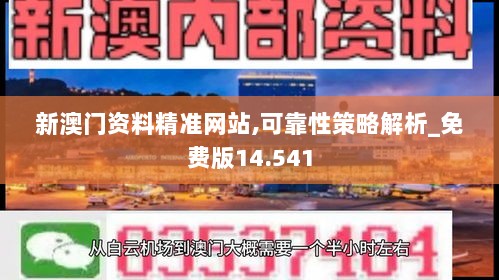 新澳门资料精准网站,可靠性策略解析_免费版14.541