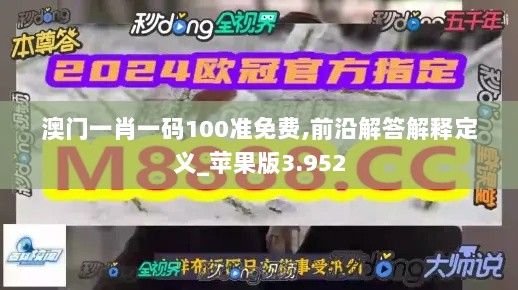 澳门一肖一码100准免费,前沿解答解释定义_苹果版3.952