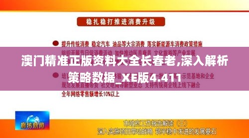 澳门精准正版资料大全长春老,深入解析策略数据_XE版4.411