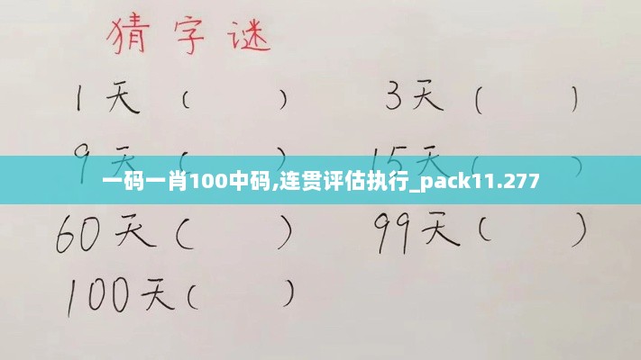 一码一肖100中码,连贯评估执行_pack11.277