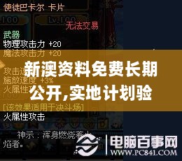 新澳资料免费长期公开,实地计划验证数据_动态版3.879