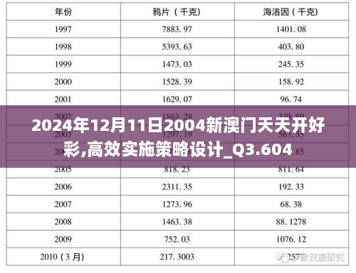 2024年12月11日2004新澳门天天开好彩,高效实施策略设计_Q3.604