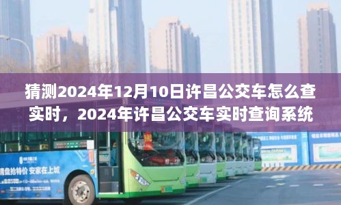 2024年许昌公交车实时查询系统评测，以未来视角看公交出行便捷性——以12月10日为时间节点