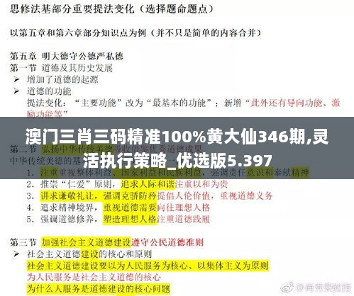 澳门三肖三码精准100%黄大仙346期,灵活执行策略_优选版5.397