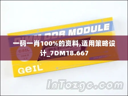 一码一肖100%的资料,适用策略设计_7DM18.667