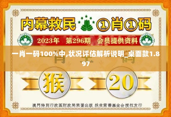 一肖一码100%中,状况评估解析说明_桌面款1.897