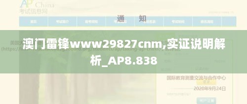 澳门雷锋www29827cnm,实证说明解析_AP8.838