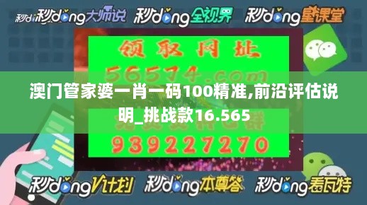 澳门管家婆一肖一码100精准,前沿评估说明_挑战款16.565