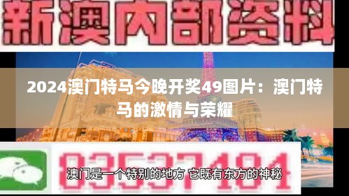 2024澳门特马今晚开奖49图片：澳门特马的激情与荣耀