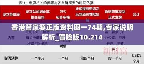 香港管家婆正版资料图一74期,专家说明解析_冒险版10.214